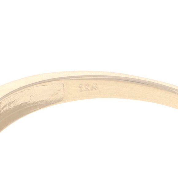 Yellow Gold Diamond Men's Wedding Band - 10k Round Brilliant .10ctw Ring - Picture 6 of 6